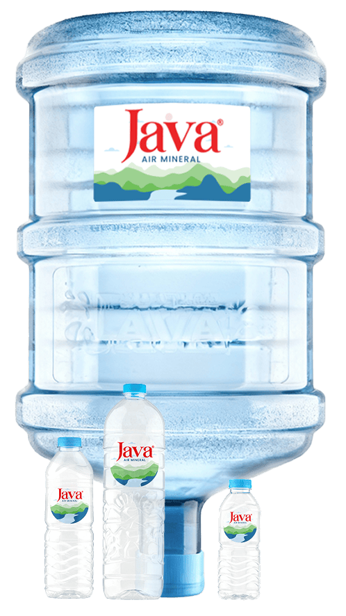 Produk Java Air Mineral galon dan botol