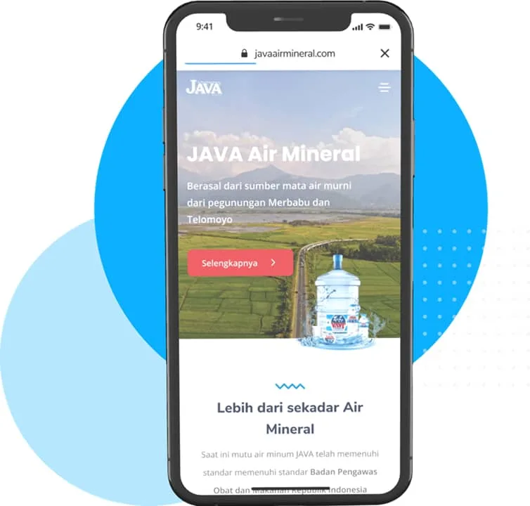 Ilustrasi kontak Java Air Mineral